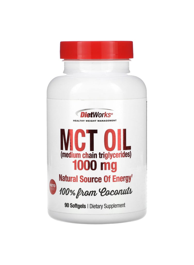 MCT Oil, 1,000 mg, 90 Softgels